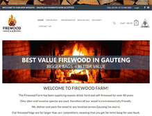Tablet Screenshot of firewoodfarm.co.za